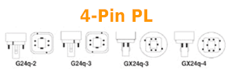 Base Types for 4 Pin CFL