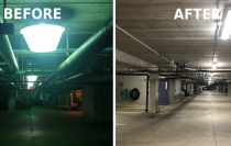 Mercury Vapor to LED in Garage